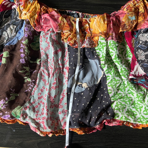 Patchwork Ruffled Blouse - Picture 8 of 8